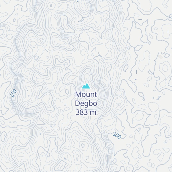 Map of Mount Degbo
