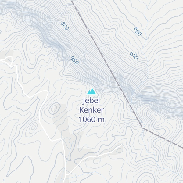 Map of Jebel Kenker