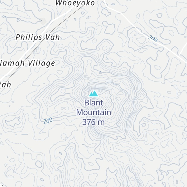 Map of Blant Mountain