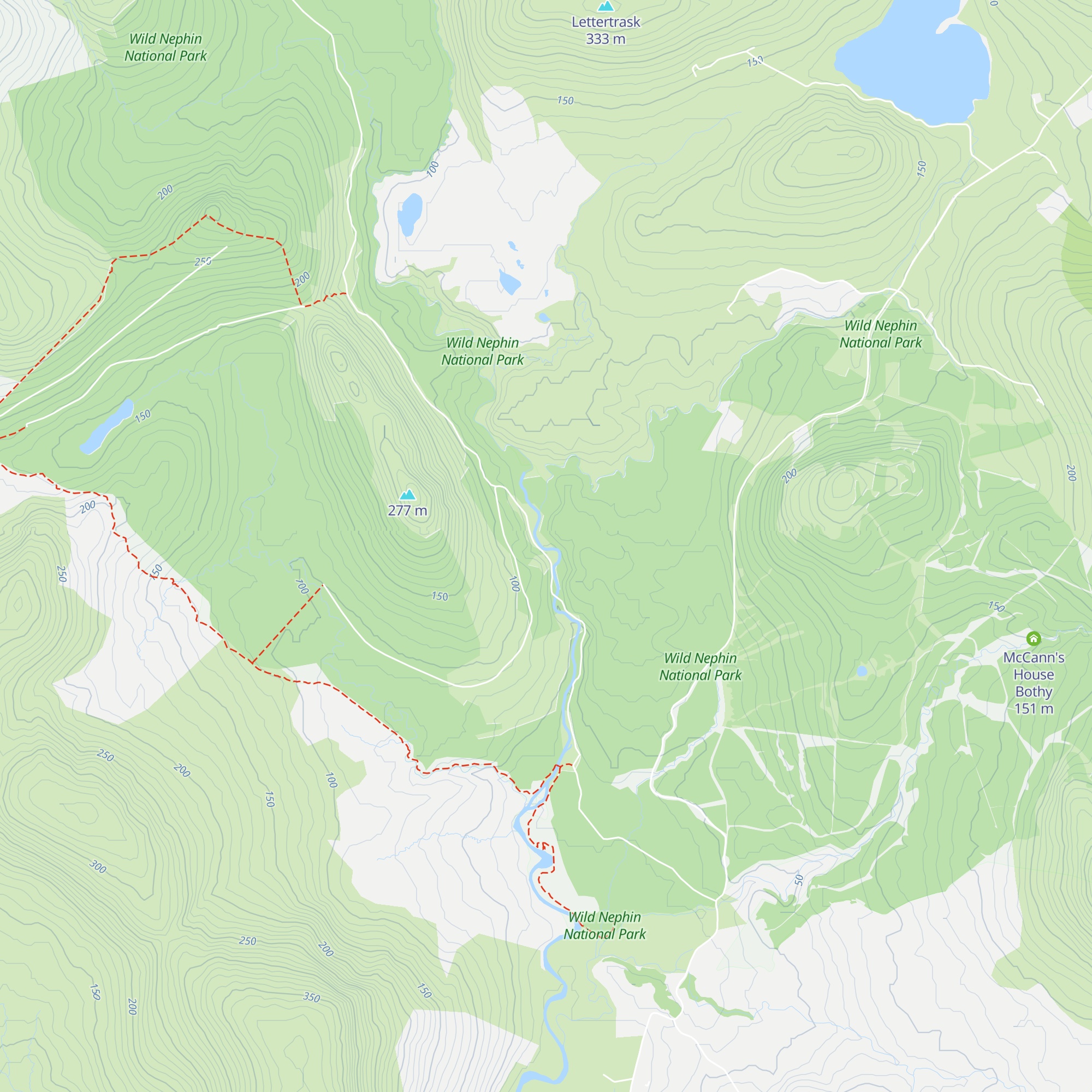 North of Bothy map