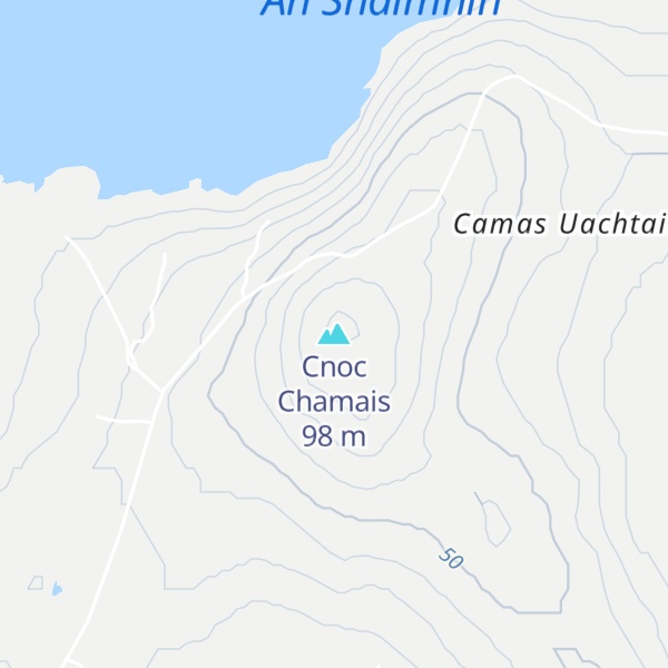 Map of Cnoc Chamais
