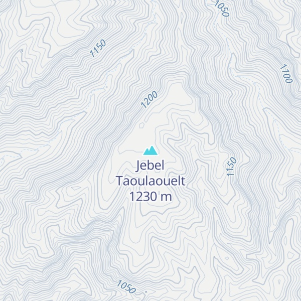 Map of Jebel Taoulaouelt