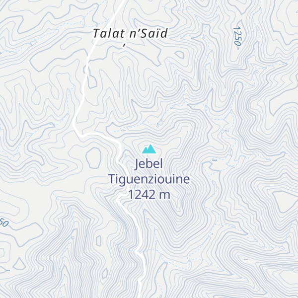 Map of Jebel Tiguenziouine
