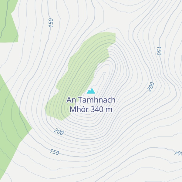 Map of An Tamhnach Mhór