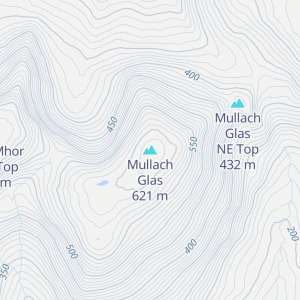 Map of Mullach Glas