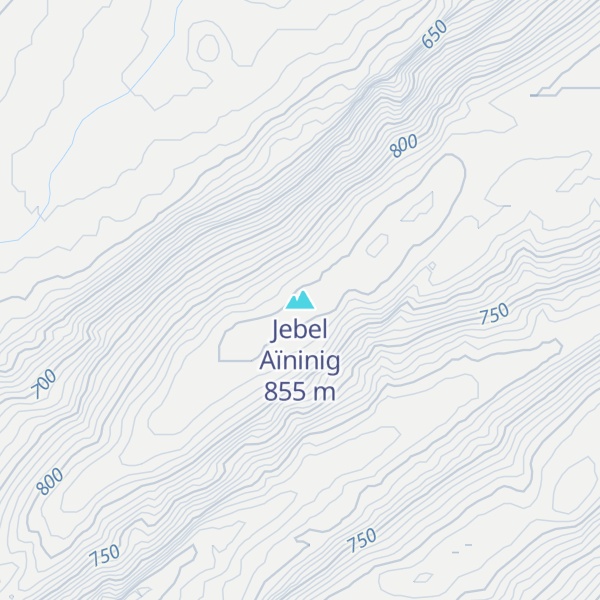 Map of Jebel Aïninig