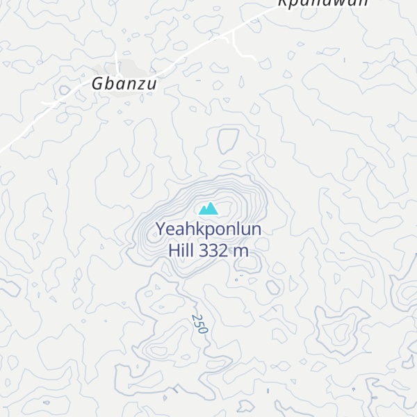 Map of Yeahkponlun Hill