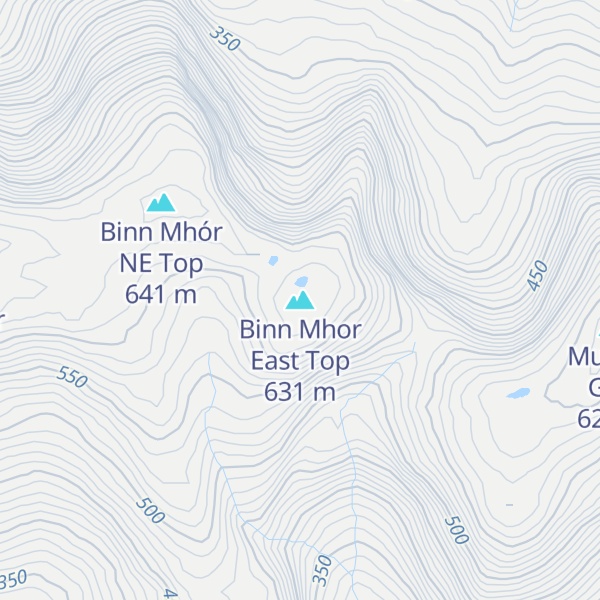 Map of Binn Mhor East Top