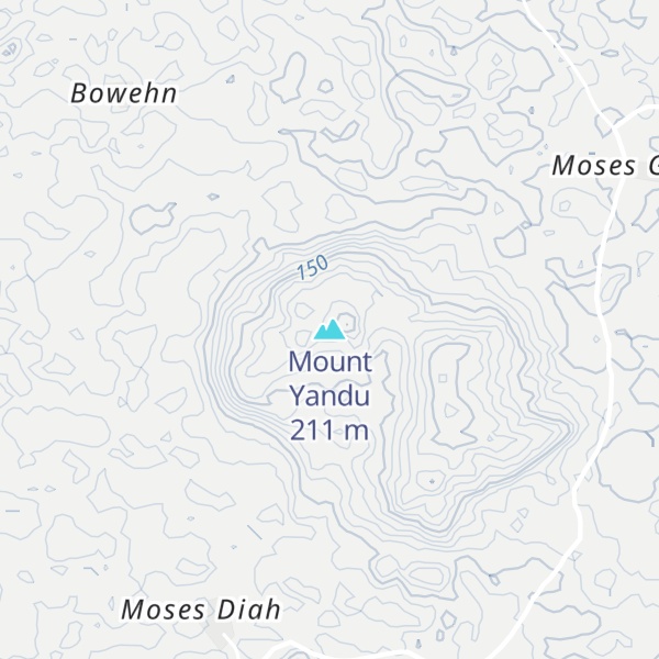 Map of Mount Yandu