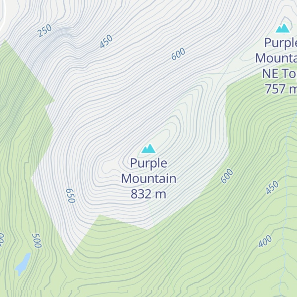 Map of Purple Mountain