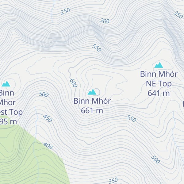 Map of Binn Mhór