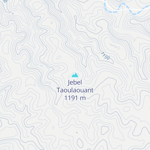 Map of Jebel Taoulaouant