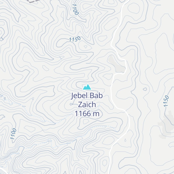 Map of Jebel Bab Zaïch