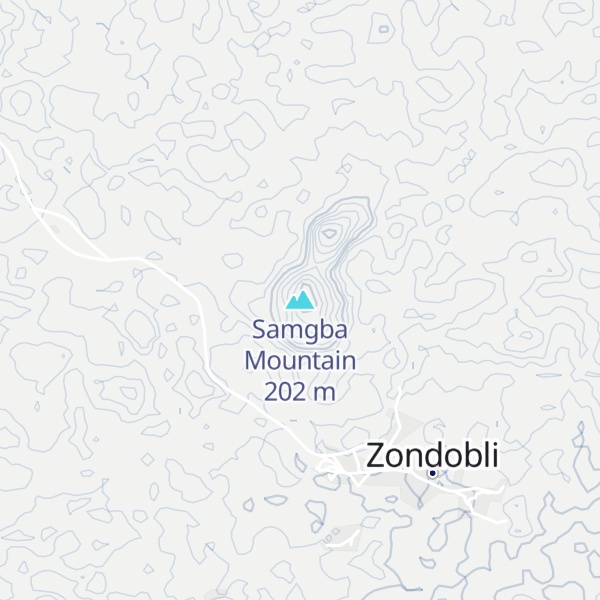 Map of Samgba Mountain