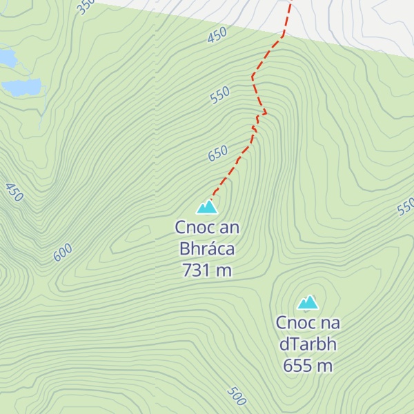 Map of Cnoc an Bhráca