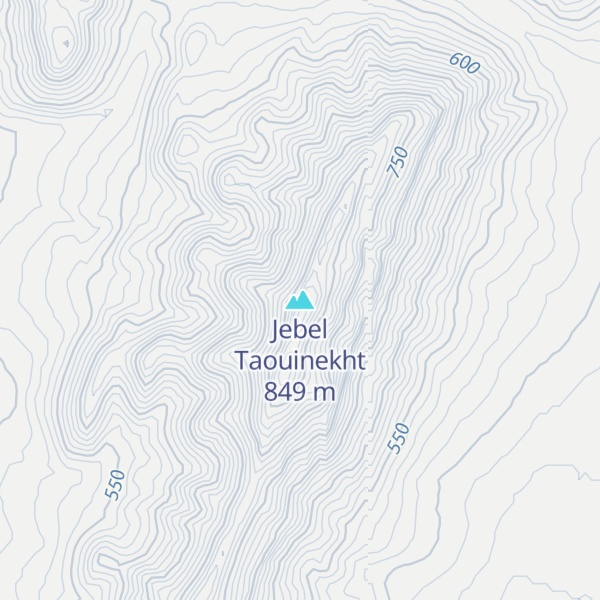 Map of Jebel Taouinekht