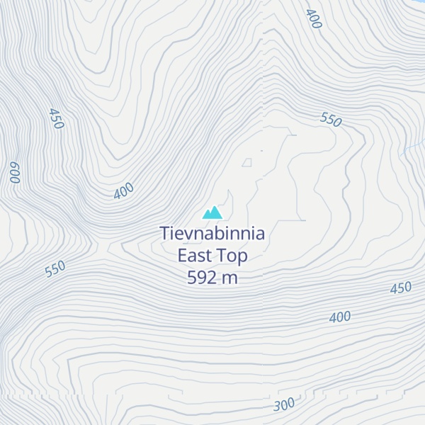 Map of Tievnabinnia East Top