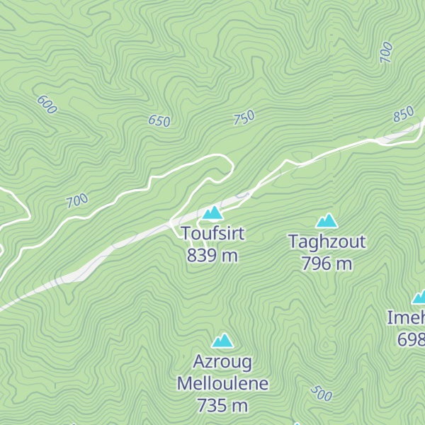 Map of Toufsirt