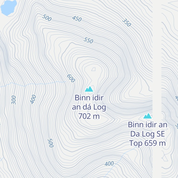 Map of Binn idir an dá Log