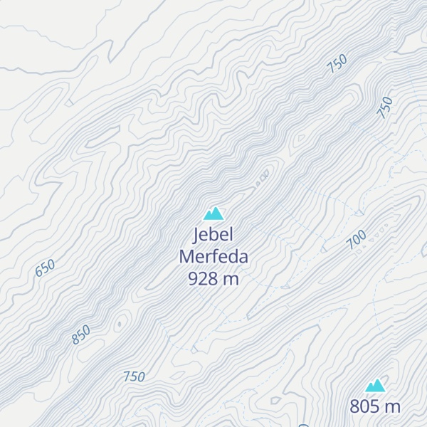 Map of Jebel Merfeda