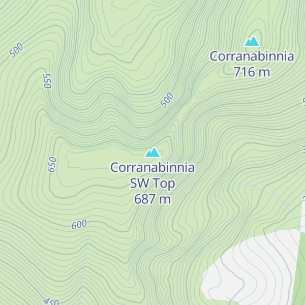 Map of Corranabinnia SW Top