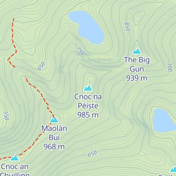 Map of Cnoc na Péiste