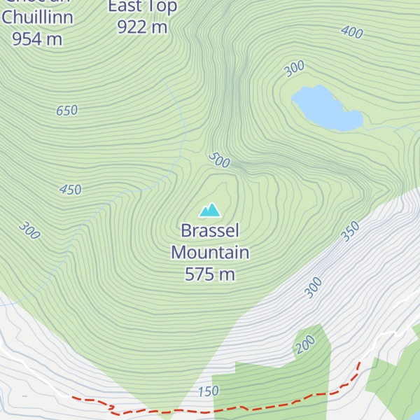 Map of Brassel Mountain