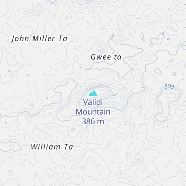 Map of Validi Mountain