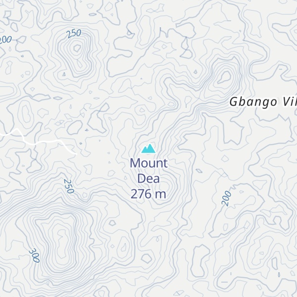 Map of Mount Dea