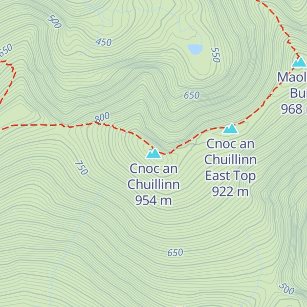 Map of Cnoc an Chuillinn