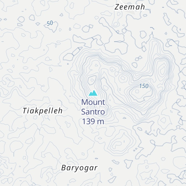 Map of Mount Santro