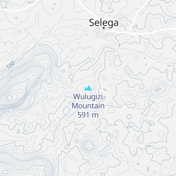 Map of Wulugizi Mountain