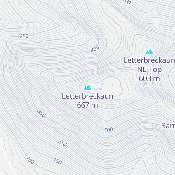 Map of Letterbreckaun