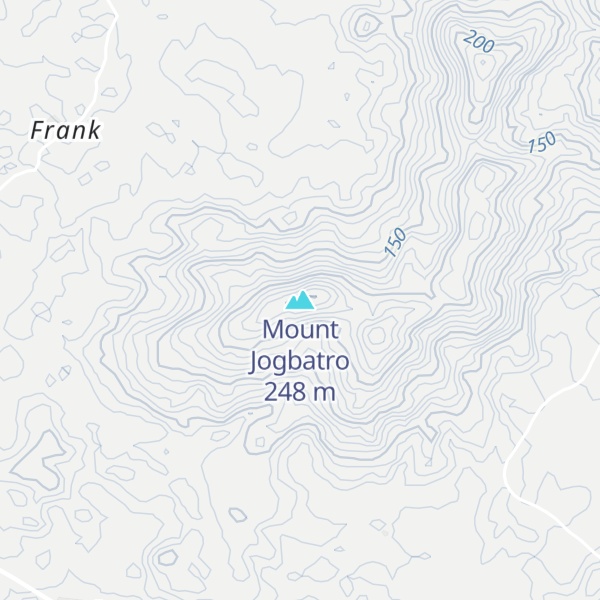 Map of Mount Jogbatro