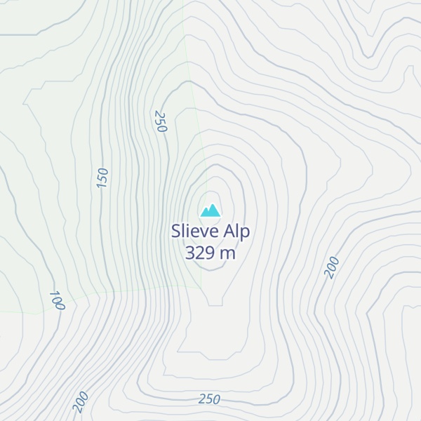 Map of Slieve Alp