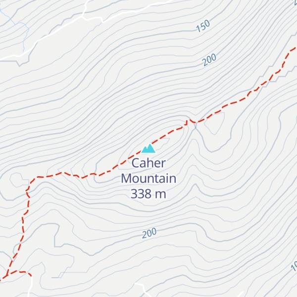 Map of Caher Mountain