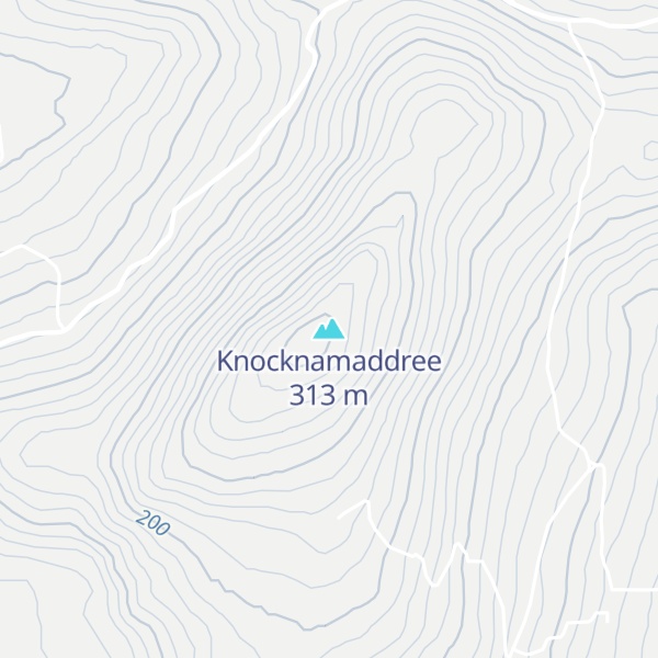 Map of Knocknamaddree