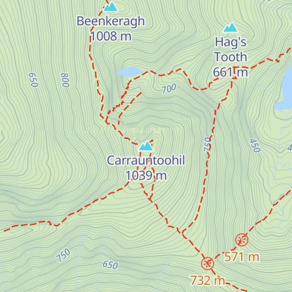 Map of Carrauntoohil