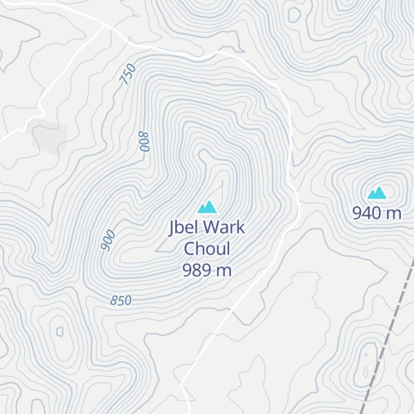 Map of Jbel Wark Choul