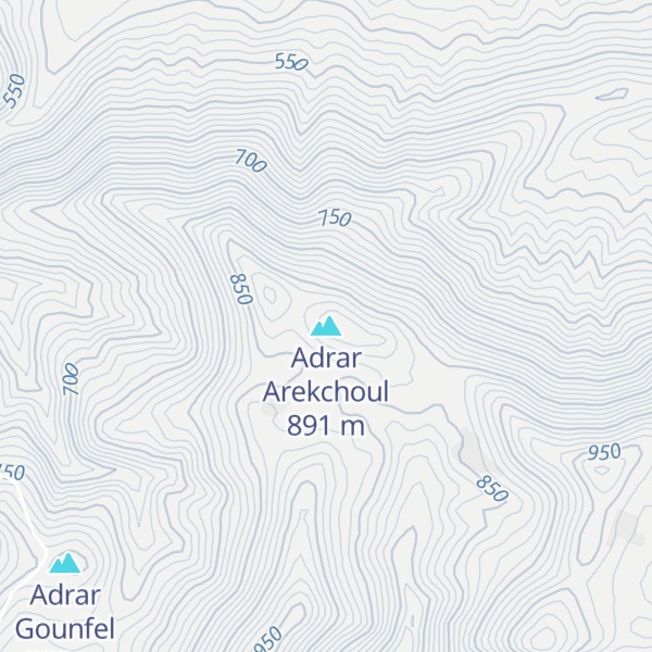 Map of Adrar Arekchoul
