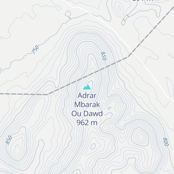 Map of Adrar Mbarak Ou Dawd