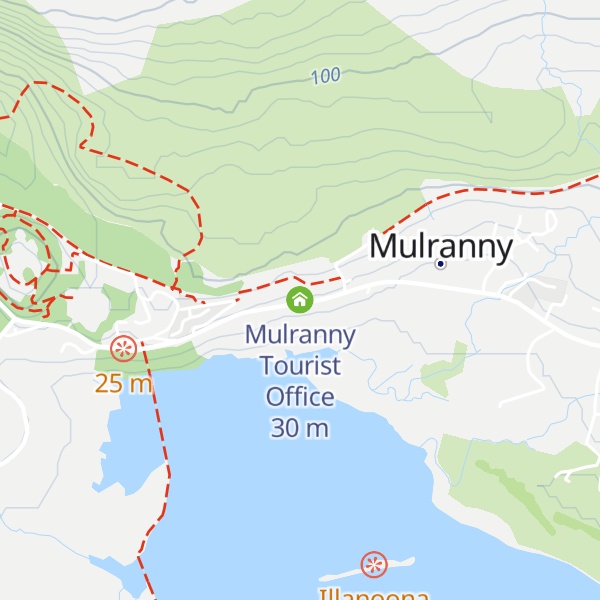 Map of Mulranny Tourist Office