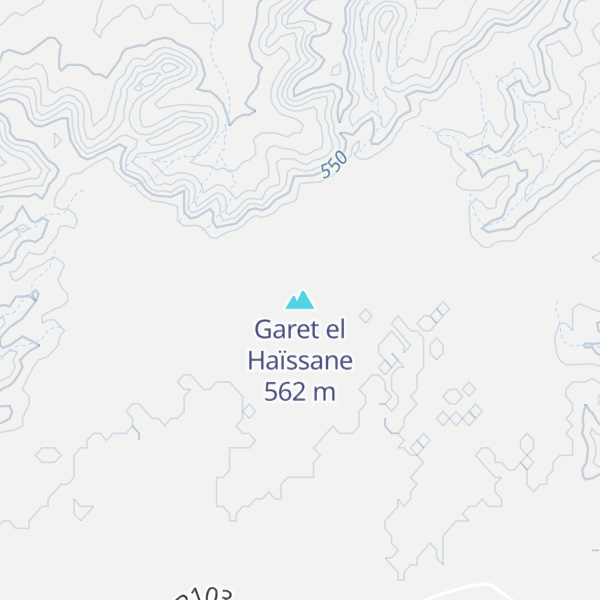 Map of Garet el Haïssane