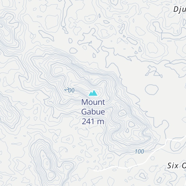 Map of Mount Gabue
