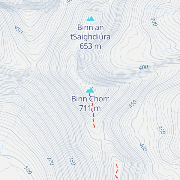 Map of Binn Chorr
