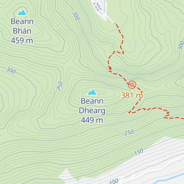 Map of Beann Dhearg