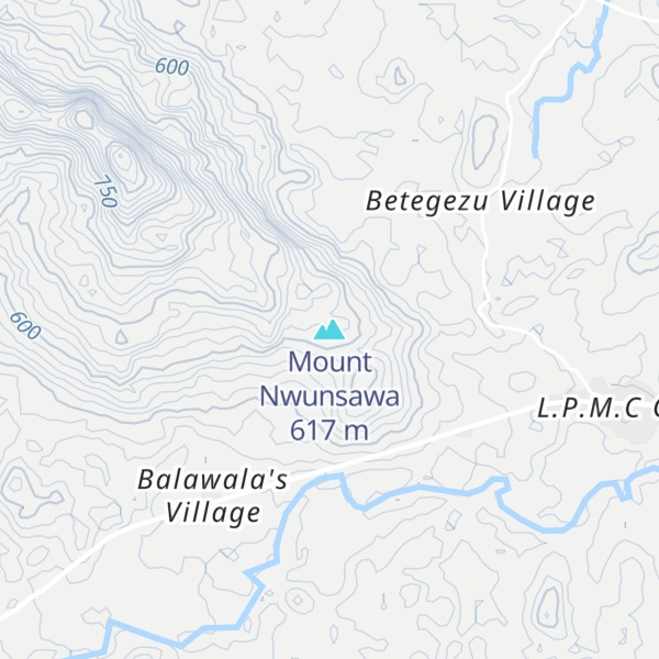 Map of Mount Nwunsawa