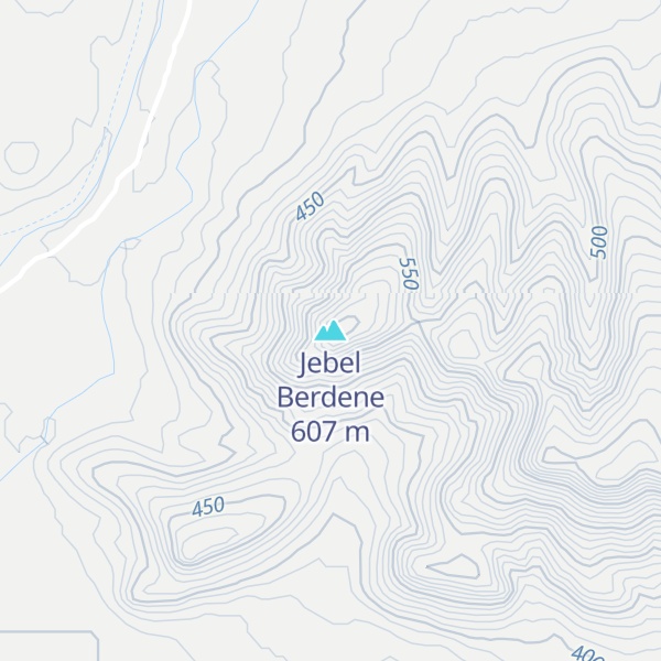 Map of Jebel Berdene