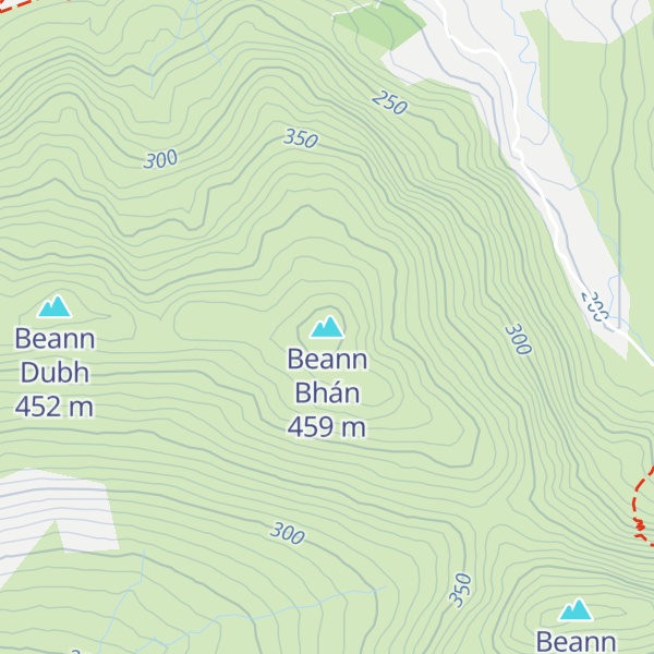 Map of Beann Bhán