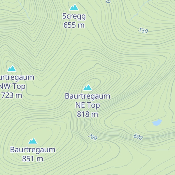 Map of Baurtregaum NE Top